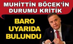 Muhittin Böcek’in durumu kritik baro uyarıda bulundu