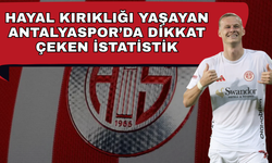 Hayal kırıklığı yaşayan Antalyaspor’da dikkat çeken istatistik
