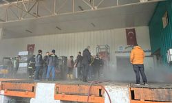 Soğuk hava deposundaki yangın korkuttu