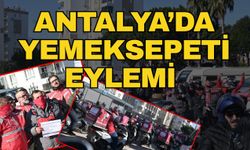Antalya’da Yemeksepeti eylemi