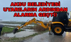 Aksu Belediyesi uyarıların ardından alarma geçti!