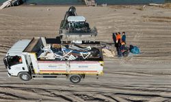 Antalya sahilinden 52 torba çöp çıktı