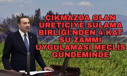 Çıkmazda olan üreticiye Sulama Birliği'nden 4 kat su zammı uygulaması meclis gündeminde