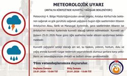 Antalya’da yağış uyarısı! Pazar gününe kadar yağışlar sürecek