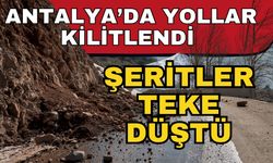Antalya’da yollar kilitlendi yollar tek şeride düştü