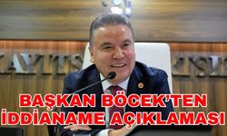 Başkan Böcek’ten iddianame açıklaması