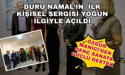 Antalya’da genç sanata güçlü destek… 16 yaşındaki Duru Namal’ın ilk sergisi açıldı