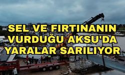 Sel ve fırtınanın vurduğu Aksu'da yaralar sarılıyor