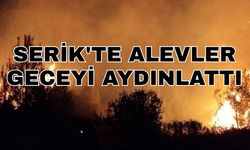Antalya’nın Serik ilçesinde orman yangını çıktı