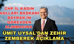 CHP İl Kadın Kolları Başkanı Bayrak'ın görevden alınmasına Ümit Uysal'dan zehir zemberek açıklama