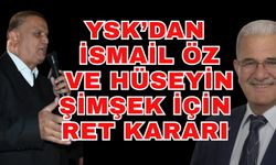 YSK’dan İsmail Öz ve Hüseyin Şimşek için ret kararı