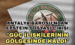 Antalya Barosu’ndan Epstein dosyası çıkışı... "Güç ilişkilerinin gölgesinde kaldı"