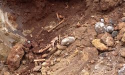 Antalya'da belediye kazısında kemik parçaları bulundu