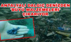 Antalyalı dalgıç denizden 'büyü malzemesi' çıkarıyor