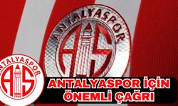Antalyaspor için önemli çağrı
