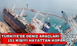Türkiye’de deniz araçları 5 yılda 151 kişiyi hayattan kopardı