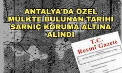 Antalya'da özel mülkte bulunan tarihi sarnıç koruma altına alındı