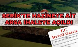 Serik’te hazineye ait arsa ihaleye açıldı