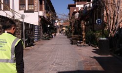 Antalya’nın gözbebeği Kaleiçi’nde çalışma