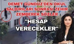 Demet Gündüz'den okul saldırıları sonrası zehir zemberek sözler: "Hesap verecekler"