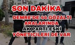 Demrede 44 gözaltı aralarında Ak Parti eski Yöneticileri de var