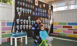 Konyaaltı’ndaki minikler polis haftasını kutladı