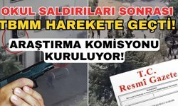 Okul saldırıları sonrası TBMM harekete geçti! Araştırma komisyonu kuruluyor