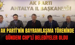 AK Parti’nin bayramlaşma töreninde gündem CHP’li belediyeler oldu