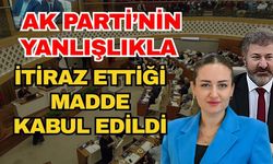AK Parti’nin yanlışlıkla itiraz ettiği madde kabul edildi