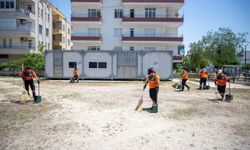 Kurban kesim alanlarında bayram temizliği başladı