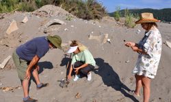 Antalya Gazipaşa sahilinde kahreden görüntü
