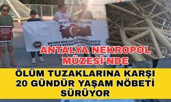 Antalya Nekropol Müzesi’nde ölüm tuzaklarına karşı 20 gündür yaşam nöbeti sürüyor