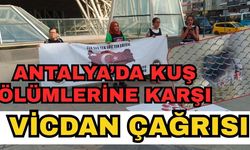 Antalya’da kuş ölümlerine karşı vicdan çağrısı
