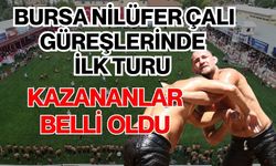 Bursa Nilüfer Çalı güreşlerinde ilk turu kazananlar belli oldu