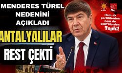 Menderes Türel nedenini açıkladı Antalyalılar rest çekti