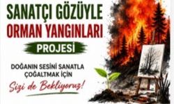 Orman yangılarına karşı sanat hareketi Antalya’dan yükseliyor