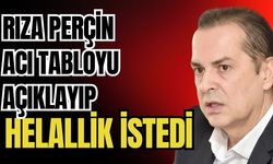 Rıza Perçin, acı tabloyu açıklayıp helallik istedi