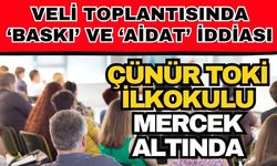 Veli toplantısında ‘Baskı’ ve ‘Aidat’ iddiası: Çünür TOKİ İlkokulu mercek altında