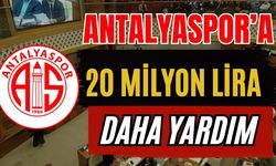 Antalya Büyükşehir Belediyesi’nden Antalyaspor’a 20 milyon lira daha yardım