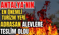 Antalya’nın en önemli turizm yeri Adrasan alevlere teslim oldu