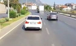 Alanya'da pes dedirten görüntü! Siren çalan itfaiyeye yol vermedi