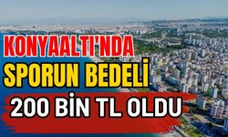 Konyaaltı'nda sporun bedeli 200 TL oldu