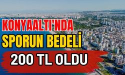 Konyaaltı'nda sporun bedeli 200 TL oldu