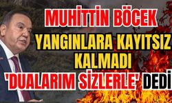 Muhittin Böcek yangınlara kayıtsız kalmadı 'Dualarım sizlerle' dedi