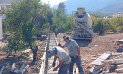 Antalya Kemer’de yollar ve alt yapı çalışmaları devam ediyor
