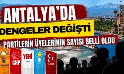 Antalya’da dengeler değişti partilerin üyelerinin sayısı belli oldu