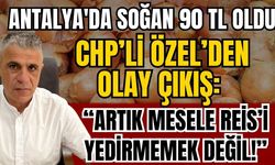 Antalya'da soğan 90 TL oldu, CHP’li Özel’den olay çıkış: “Mesele Reis’i yedirmemek değil!”
