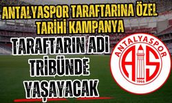 Antalyaspor taraftarına özel tarihi kampanya: Taraftarın adı tribünde yaşayacak