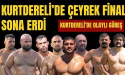 Kurtdereli’de olaylı güreş .... Çeyrek finalde inanılmaz eşleşmeler