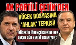 AK Partili Çetin’den Böcek dosyasına ‘ahlak' tepkisi!